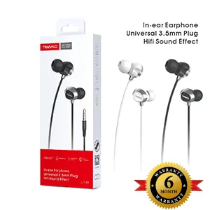 Tranyoo In-ear Earphone Universal 3.5mm Plug Hifi Sound Effect